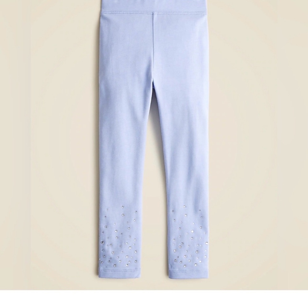 Crewcuts Girls' everyday leggings with hotfix crystals size 5